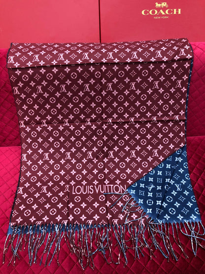 Soft Patterned Wool Shawl for Women – Warm Winter Scarf & Modest Wrap