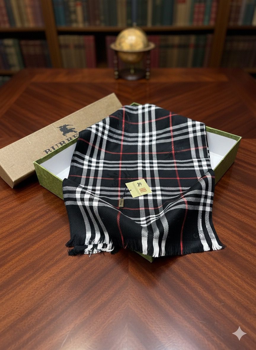 Premium Classic Check Pattern Pashmina Scarf