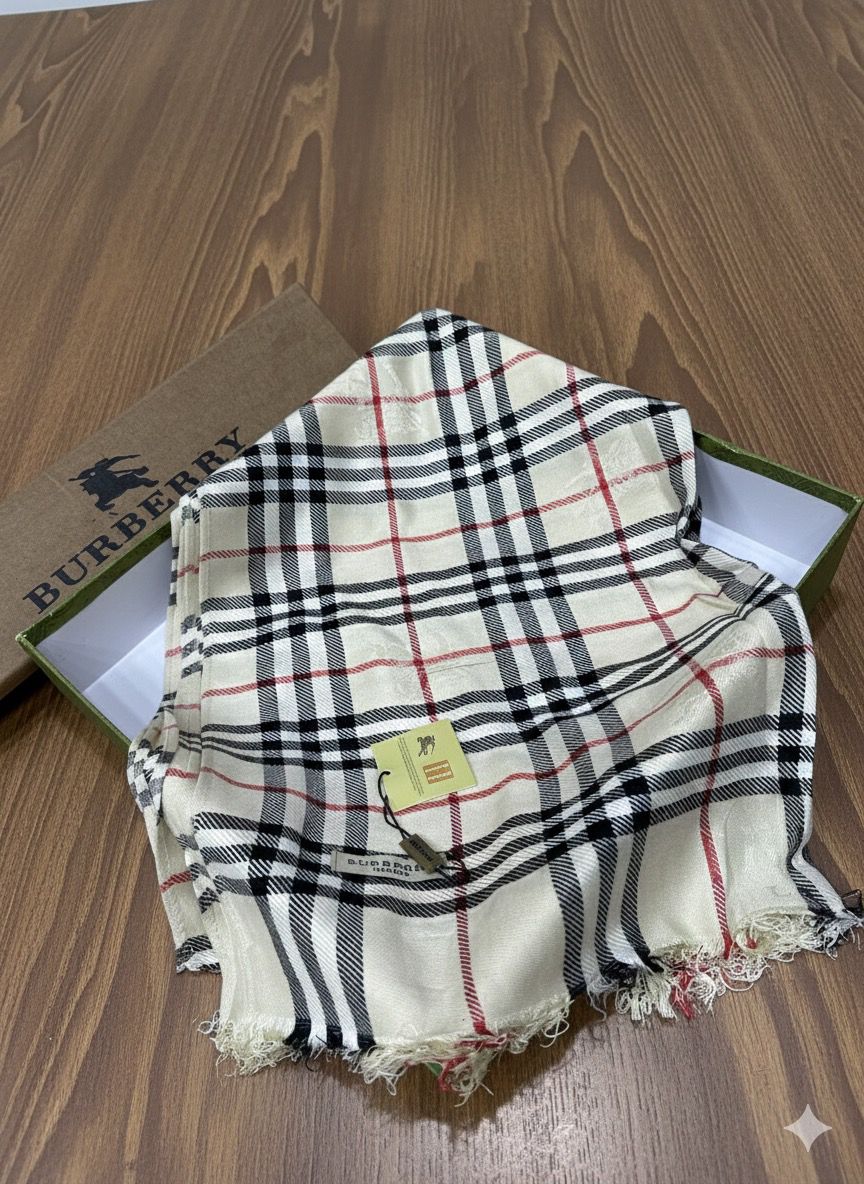 Premium Classic Check Pattern Pashmina Scarf