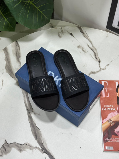 Women's Premium Logo Strap Slides – Comfortable Everyday Slip-On Fashion Sandals