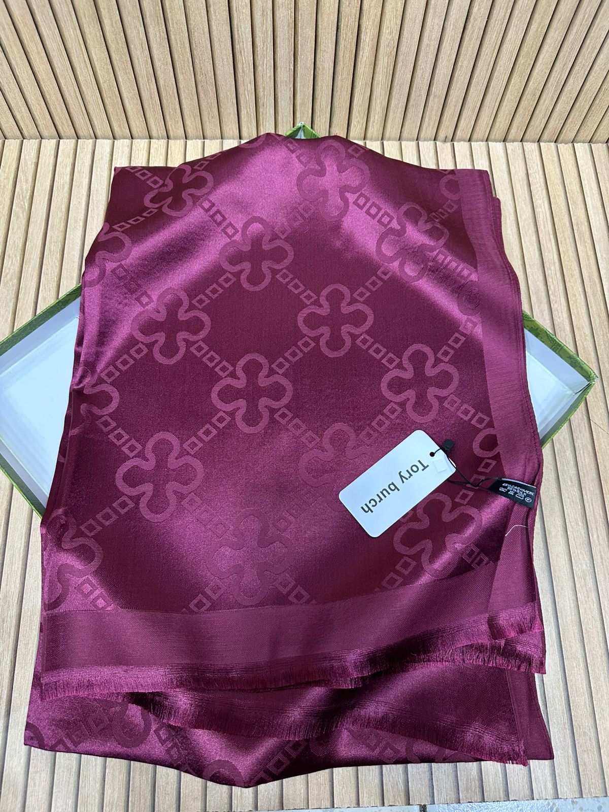 Luxury Silk Scarf for Women – Soft Satin Finish Printed Silk Stole in Multiple Elegant Colors