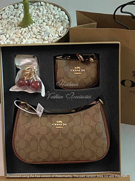 Women’s Handbag Gift Set – Mini Shoulder Bag + Classic Handbag Combo (3 Colors)