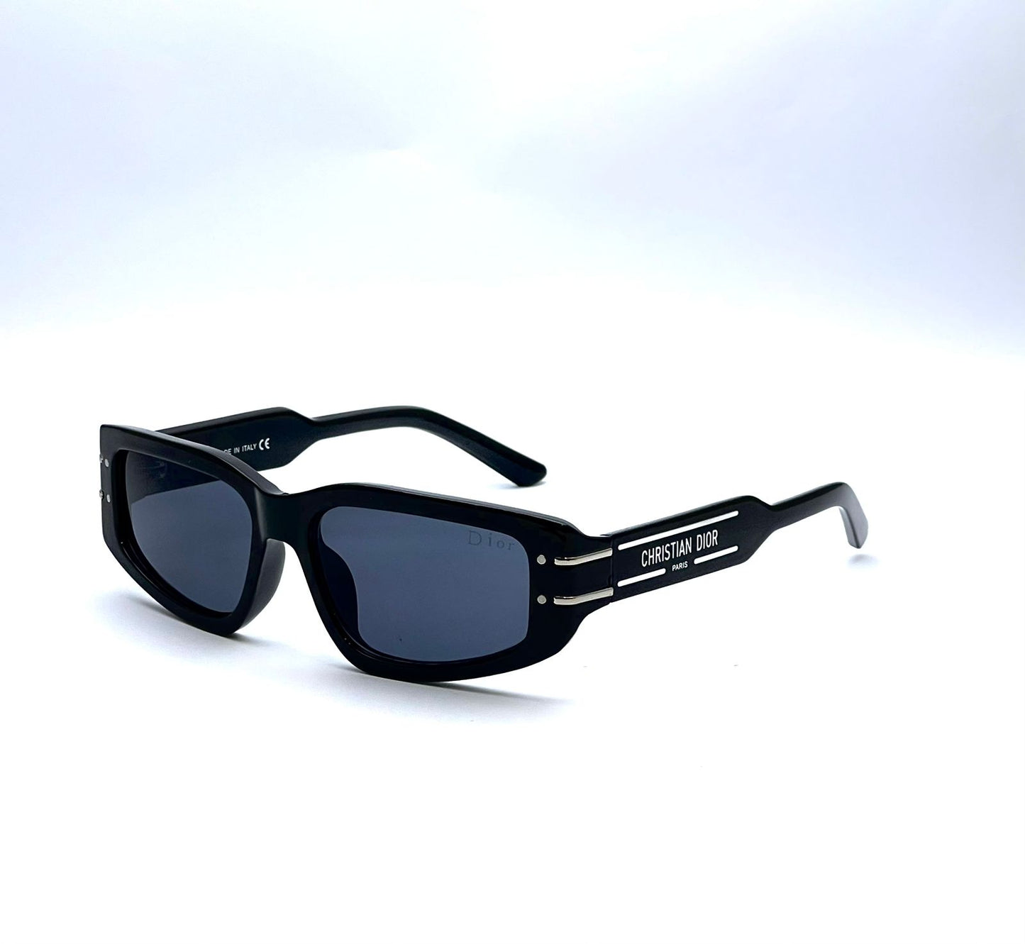Black Rectangular Sunglasses for Men & Women – Thick Frame UV400 Fashion Shades