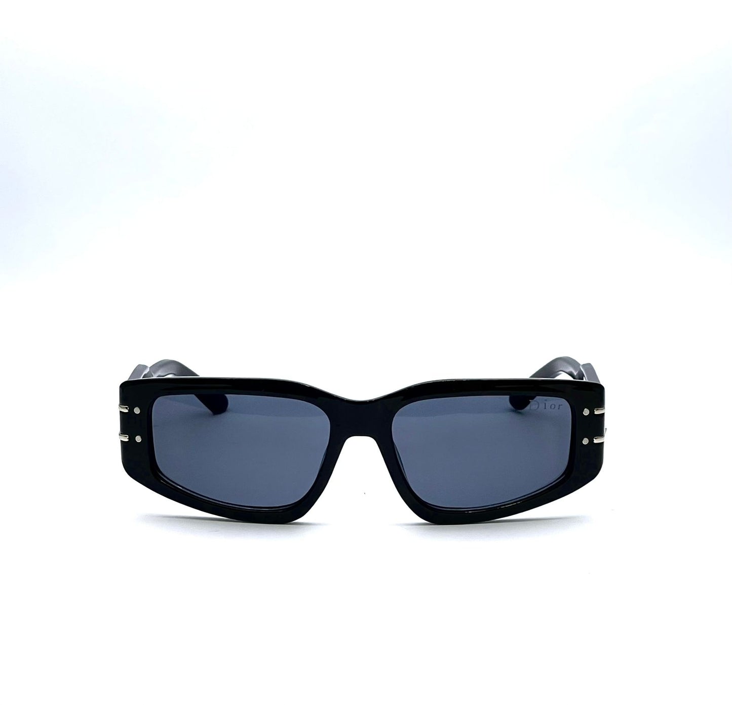 Black Rectangular Sunglasses for Men & Women – Thick Frame UV400 Fashion Shades