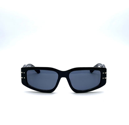 Black Rectangular Sunglasses for Men & Women – Thick Frame UV400 Fashion Shades