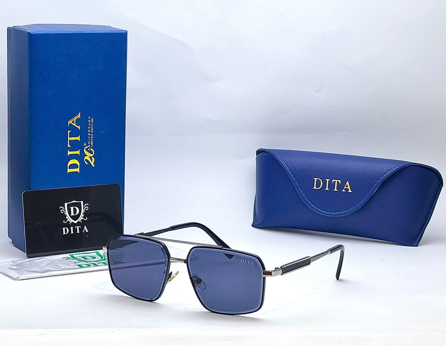 Unisex Square Sunglasses – Gradient UV Protection Lenses, Premium Metal Frame