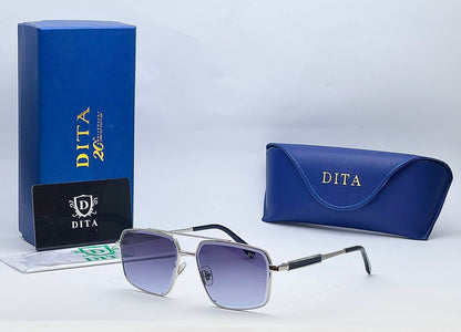 Unisex Square Sunglasses – Gradient UV Protection Lenses, Premium Metal Frame