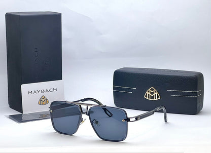 Luxury Square Metal Sunglasses for Men – UV400 Gradient Lens Designer Style Shades