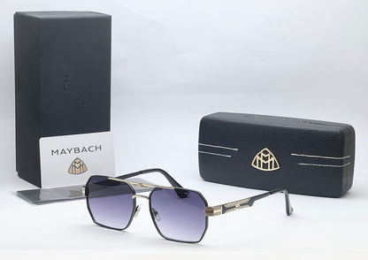 Luxury Square Aviator Sunglasses for Men – Metal Frame Shades