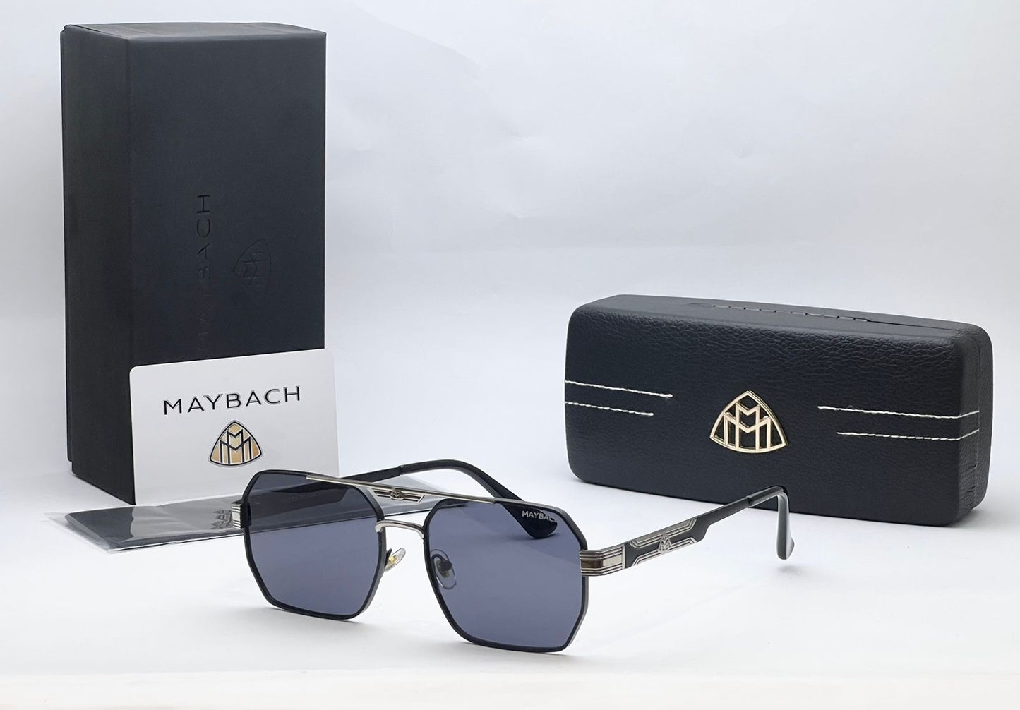 Luxury Square Aviator Sunglasses for Men – Metal Frame Shades