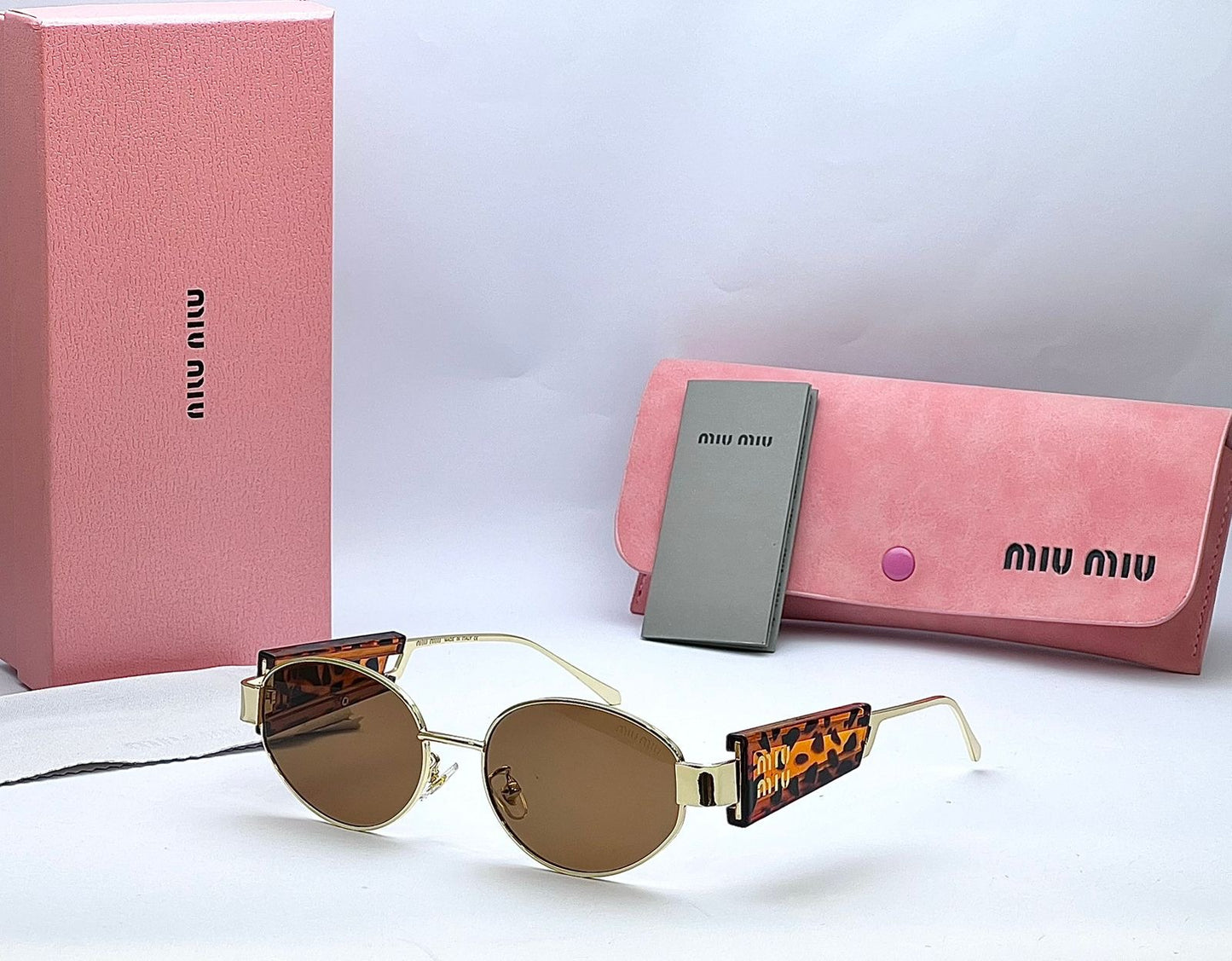 Luxury Round Metal Sunglasses for Women – Vintage Gold Frame