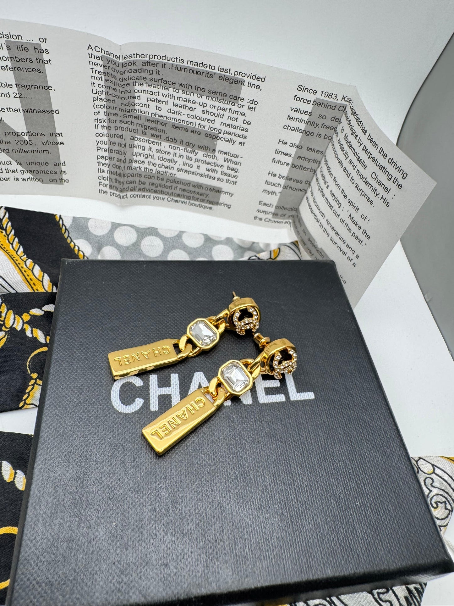 Gold-Tone Crystal Drop Earrings for Women | Elegant Statement Dangle Jewelry