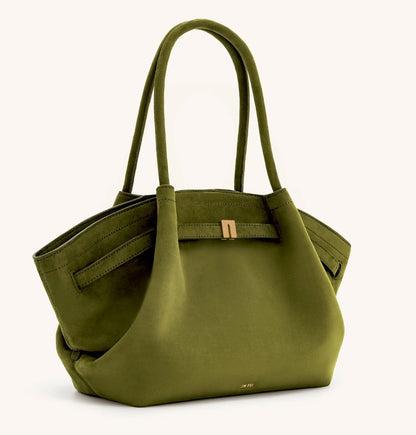 Suede Medium Tote Bag for Women – Minimalist Soft Suede Handbag