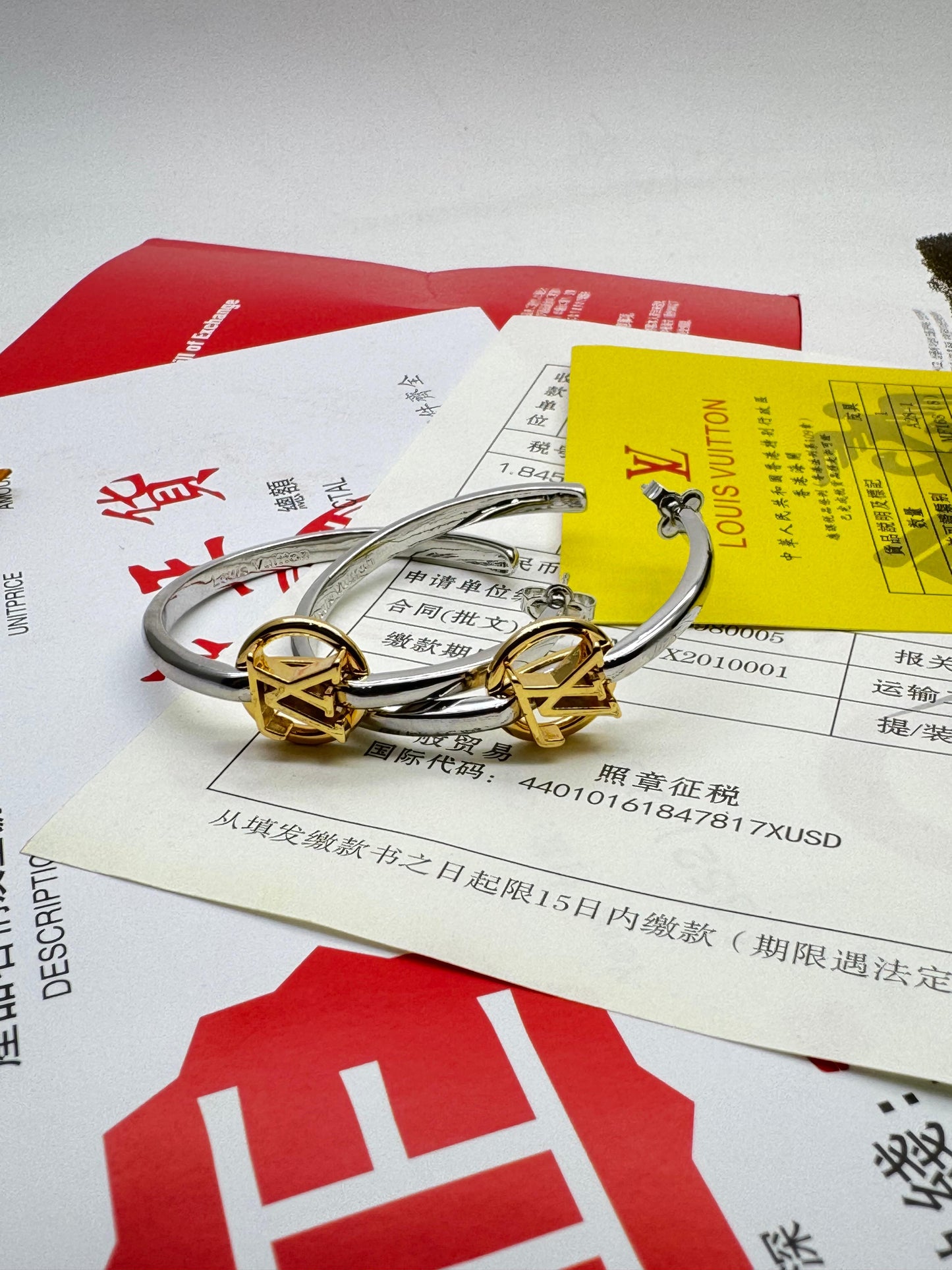 Two-Tone Minimal Charm Bangle Bracelet for Women | Modern Statement Jewelry