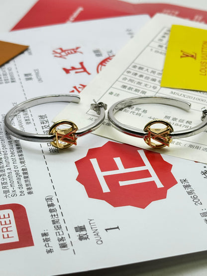 Two-Tone Minimal Charm Bangle Bracelet for Women | Modern Statement Jewelry