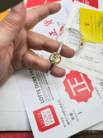 Two-Tone Minimal Charm Bangle Bracelet for Women | Modern Statement Jewelry