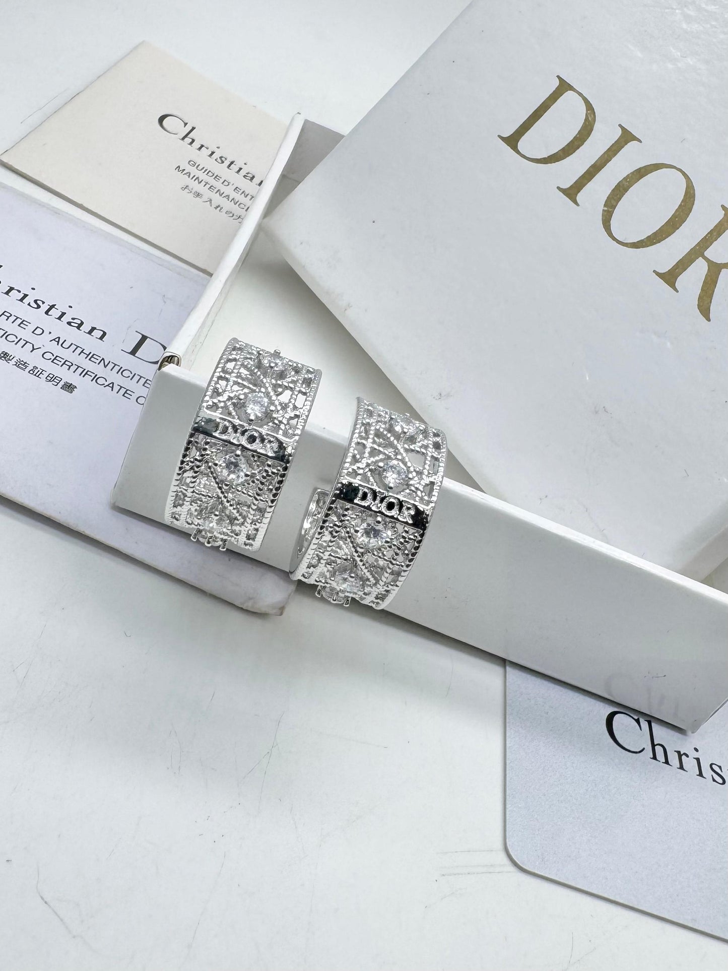 Wide Crystal Hoop Earrings – Textured Gold & Silver Statement Hoops for Women