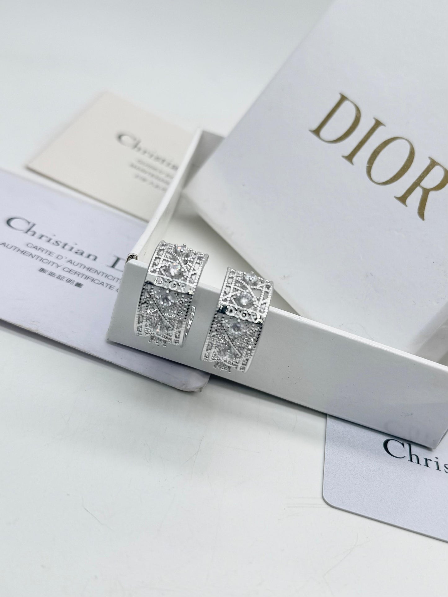 Wide Crystal Hoop Earrings – Textured Gold & Silver Statement Hoops for Women