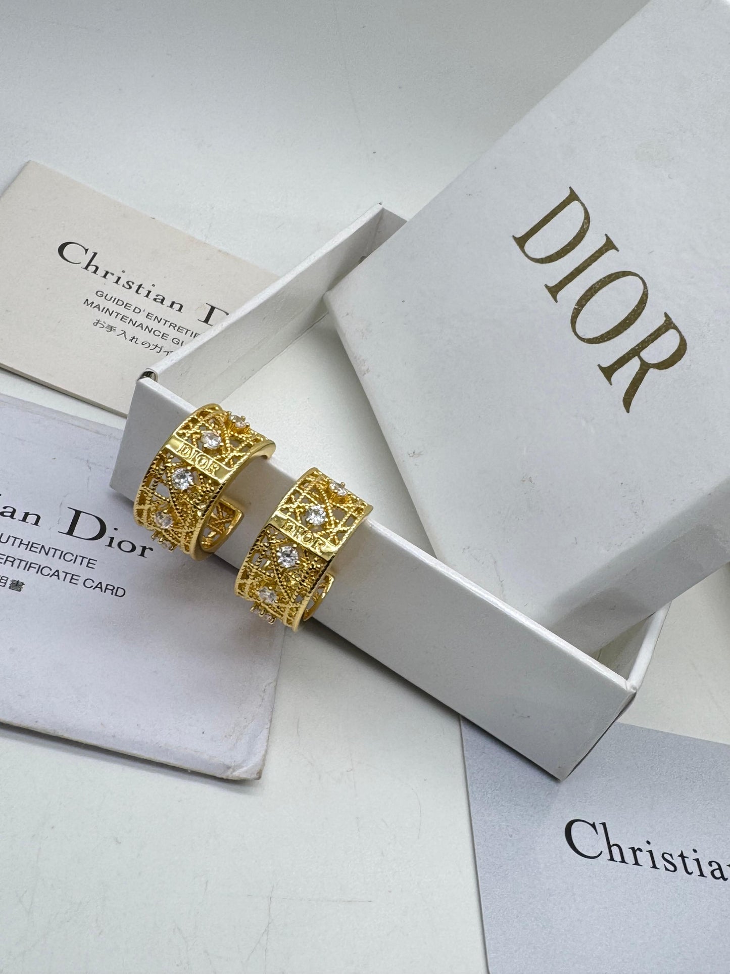 Wide Crystal Hoop Earrings – Textured Gold & Silver Statement Hoops for Women