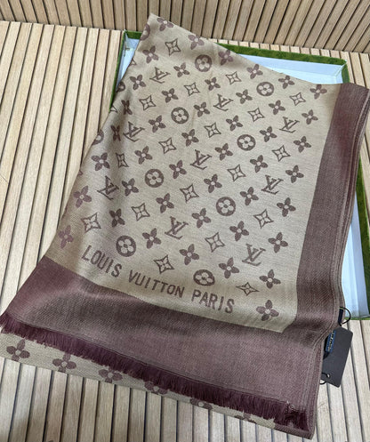 Luxury Jacquard Pashmina Scarf for Women – Soft Winter Shawl with Elegant All-Over Pattern