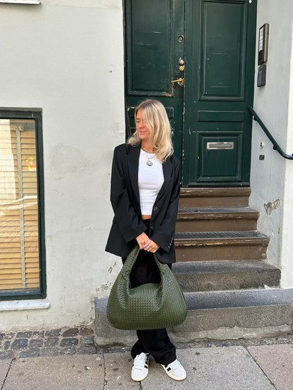 Woven Hobo Bag – Everyday Luxury Shoulder Bag