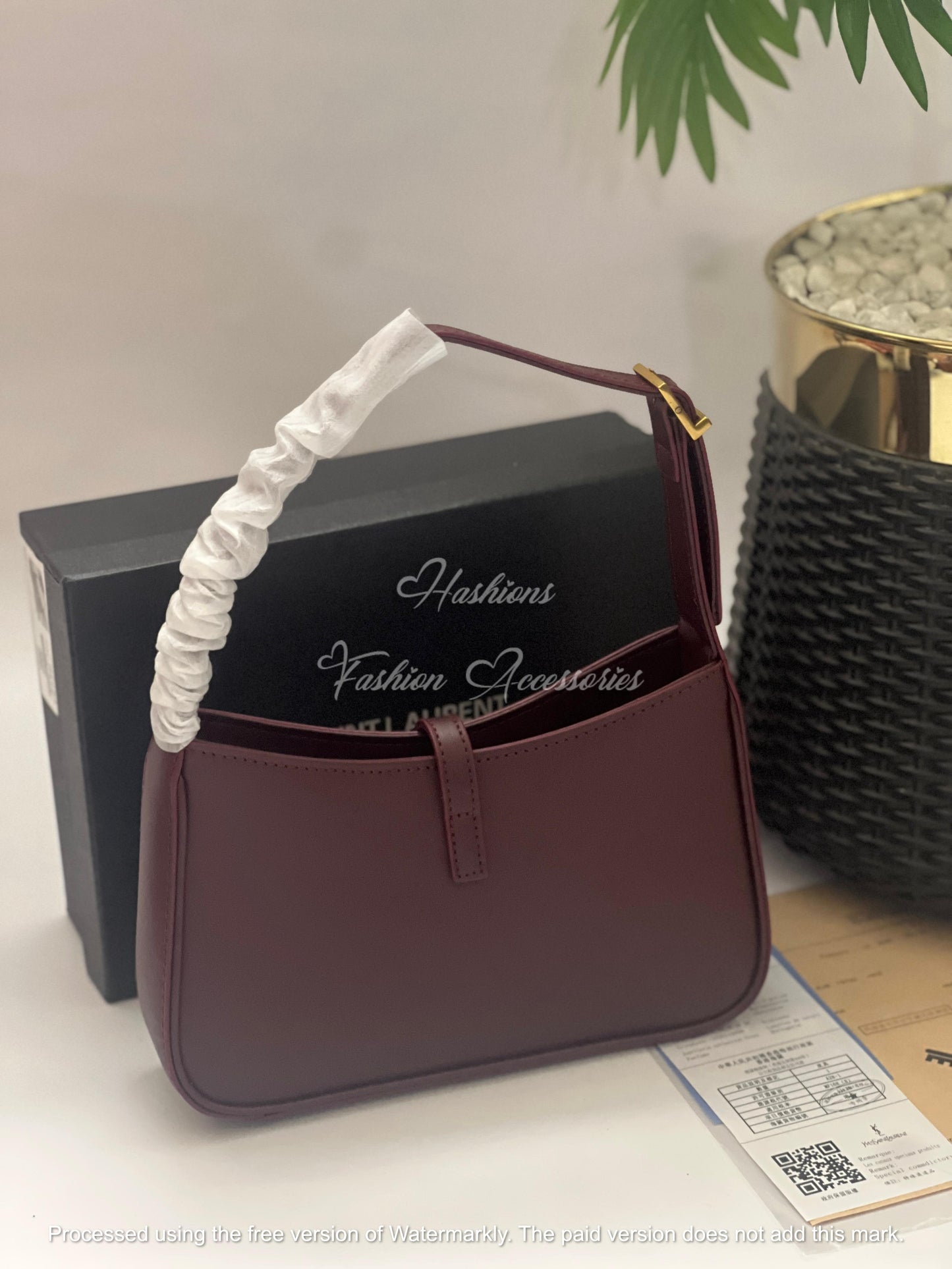 Women Glossy Knot Handle Bag – Trendy Evening Shoulder Handbag