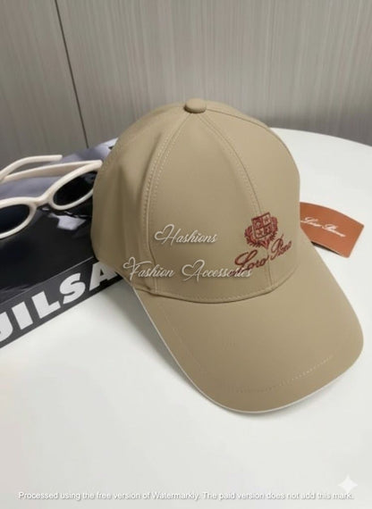 Luxury Cashmere Embroidered Baseball Cap – Ultra-Soft Unisex Structured Hat