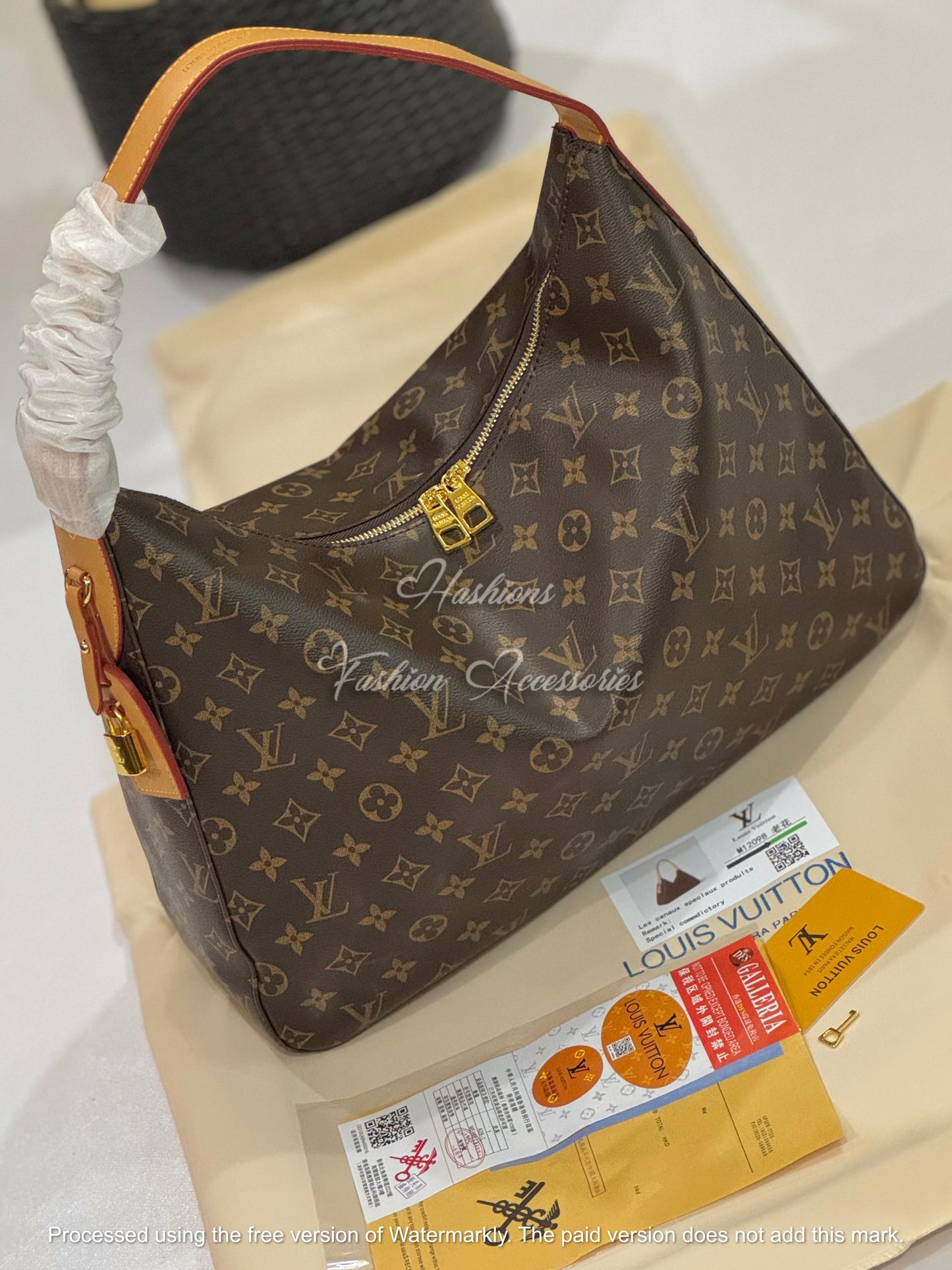Monogram Canvas Large Hobo Shoulder Bag