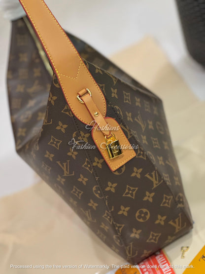 Monogram Canvas Large Hobo Shoulder Bag
