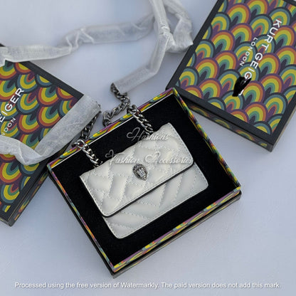 Quilted Mini Chain Wallet