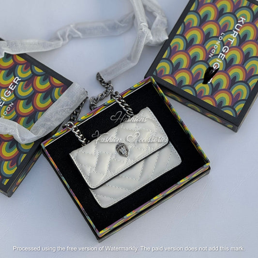 Quilted Mini Chain Wallet