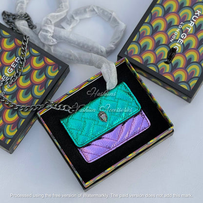 Quilted Mini Chain Wallet