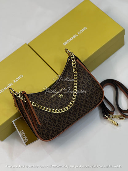 Monogram Chain Shoulder Bag