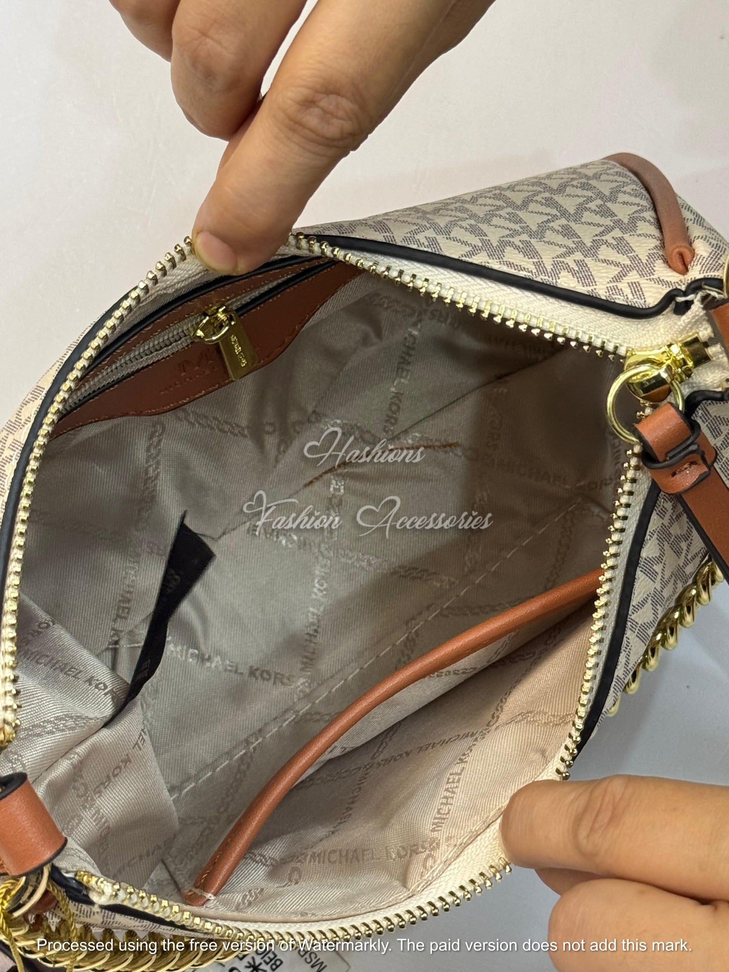 Monogram Chain Shoulder Bag
