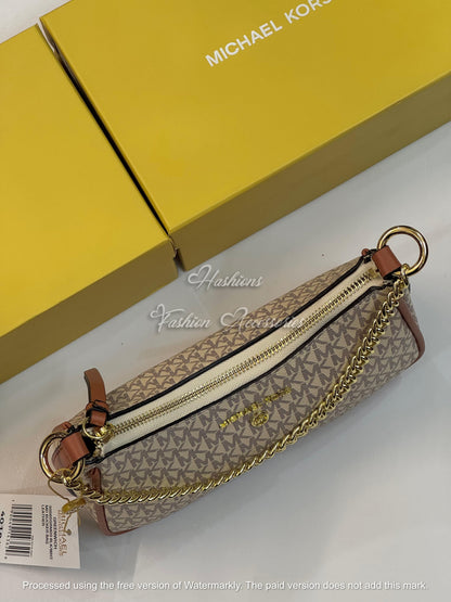 Monogram Chain Shoulder Bag
