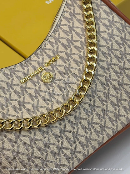 Monogram Chain Shoulder Bag