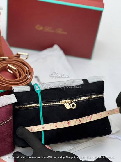 Minimalist Suede Crossbody Vanity Bag