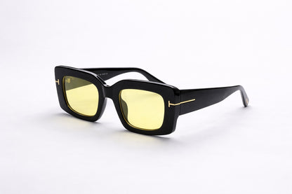 Retro Square Thick Frame Sunglasses