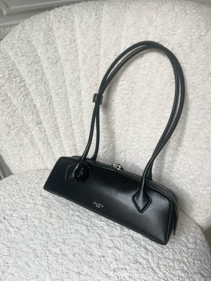 Leather Cylindrical Shoulder Bag