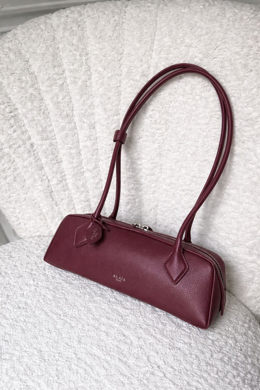 Leather Cylindrical Shoulder Bag