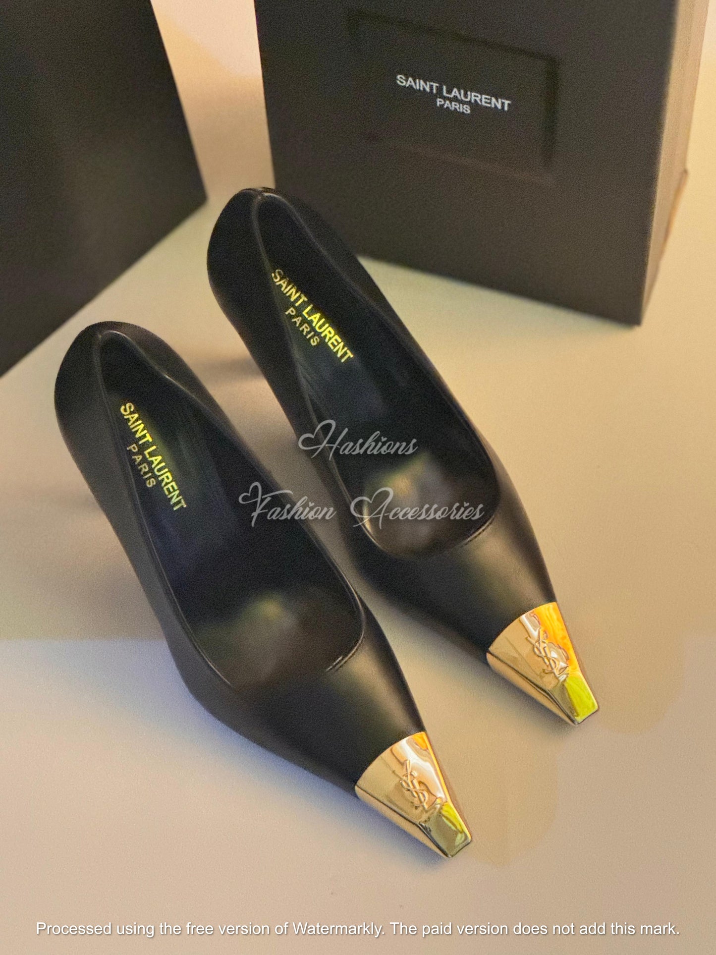Metal-Toe Pointed Pumps