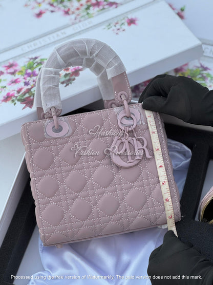 Quilted Matte Mini Handbag with Matching Card Holder