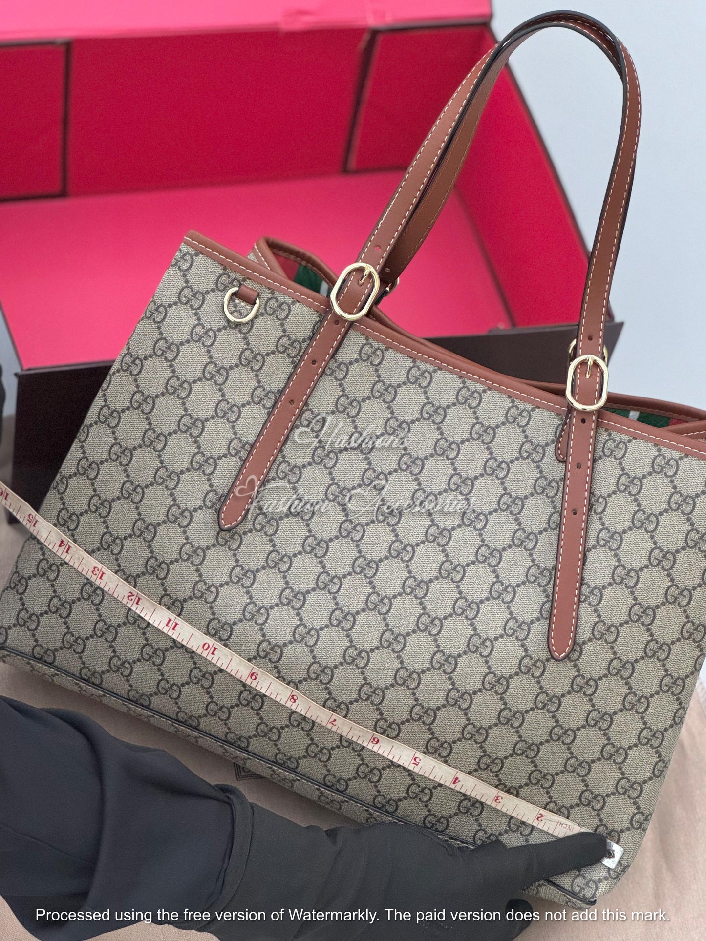 Large Monogram Canvas Tote