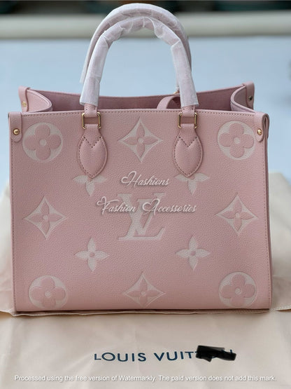 Medium Monogram Leather Tote Bag