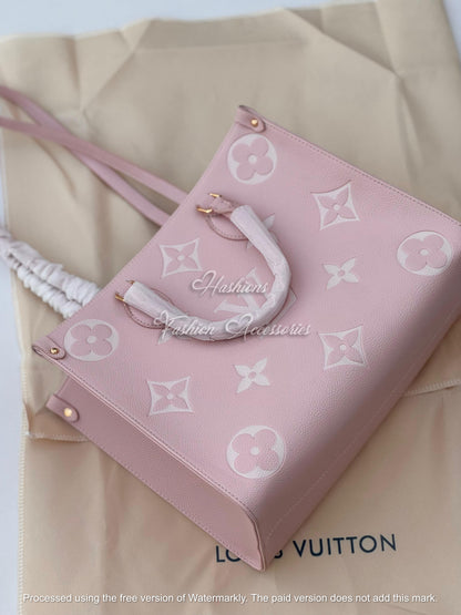 Medium Monogram Leather Tote Bag