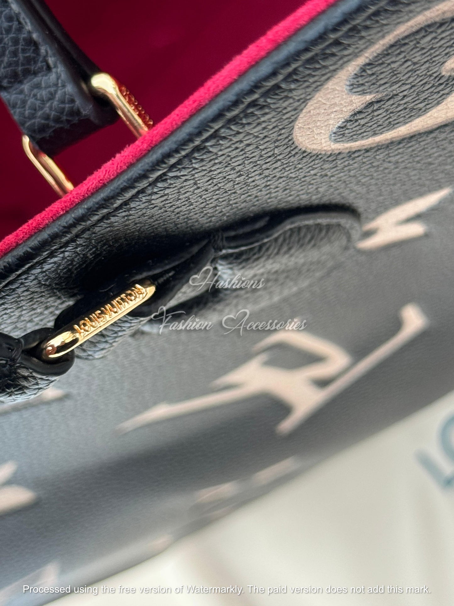 Medium Monogram Leather Tote Bag