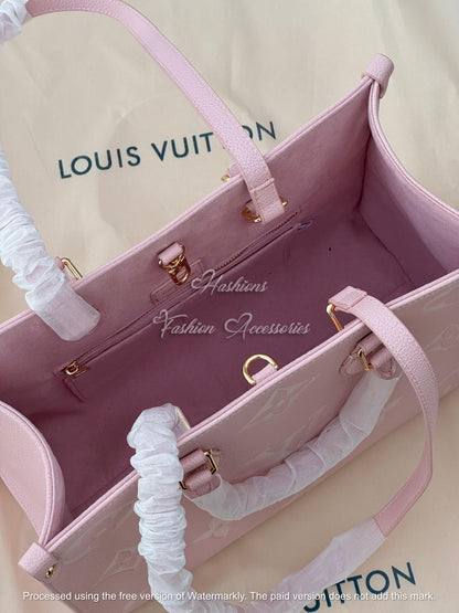 Medium Monogram Leather Tote Bag