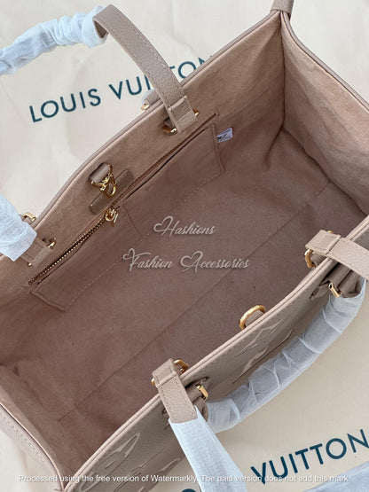 Medium Monogram Leather Tote Bag