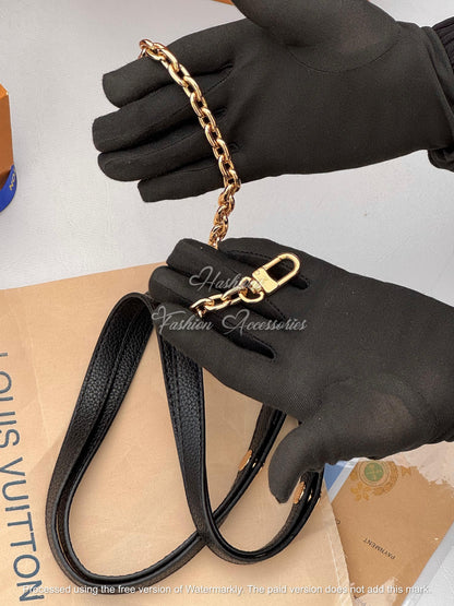 Embossed Leather Messenger Bag