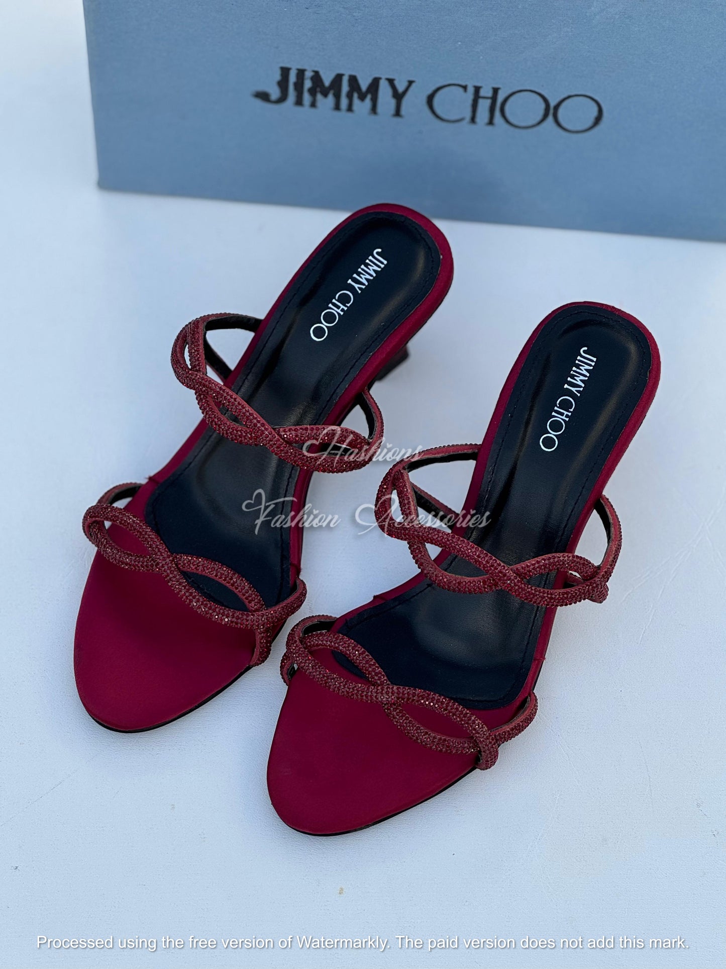 Crystal Infinity Strap Mules